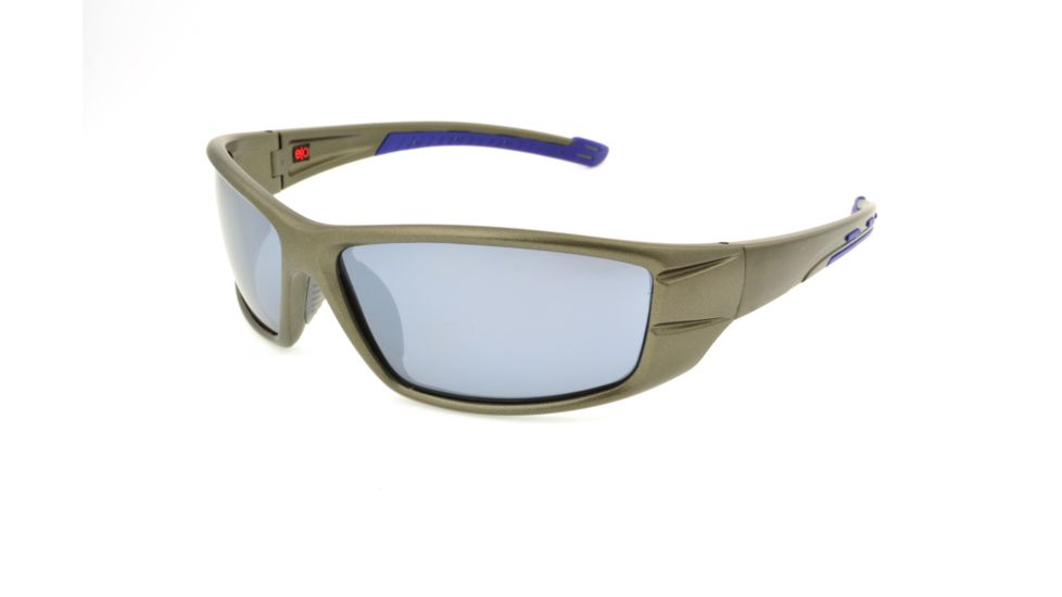 Extreme Optiks SM4RT Sunglasses, Matte Metallic Graphite Frame, Smoke with Silver Mirror Flash Lens, 10225817.FGX