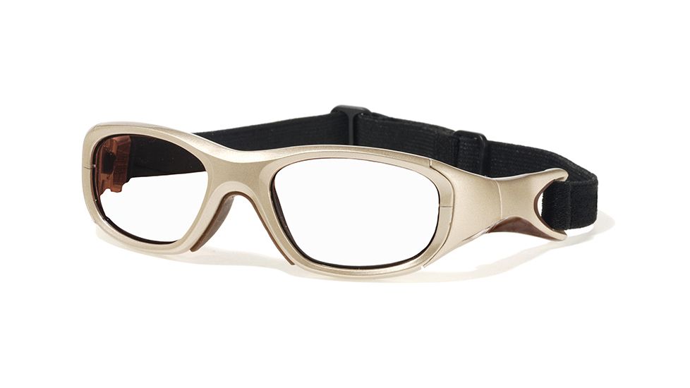 F8 MORPHEUS 3 Protective Eyewear Metallic Light Brown Frame,Clear Silver Flash Lens, Unisex MORPH3MTLB4817CSF