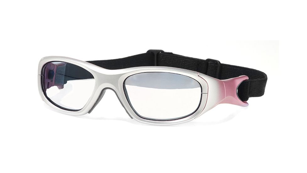 F8 MORPHEUS 3Protective Eyewear Satin Pink Frame,Clear Silver Flash Lens, Women MORPH3SAPK4817CSF