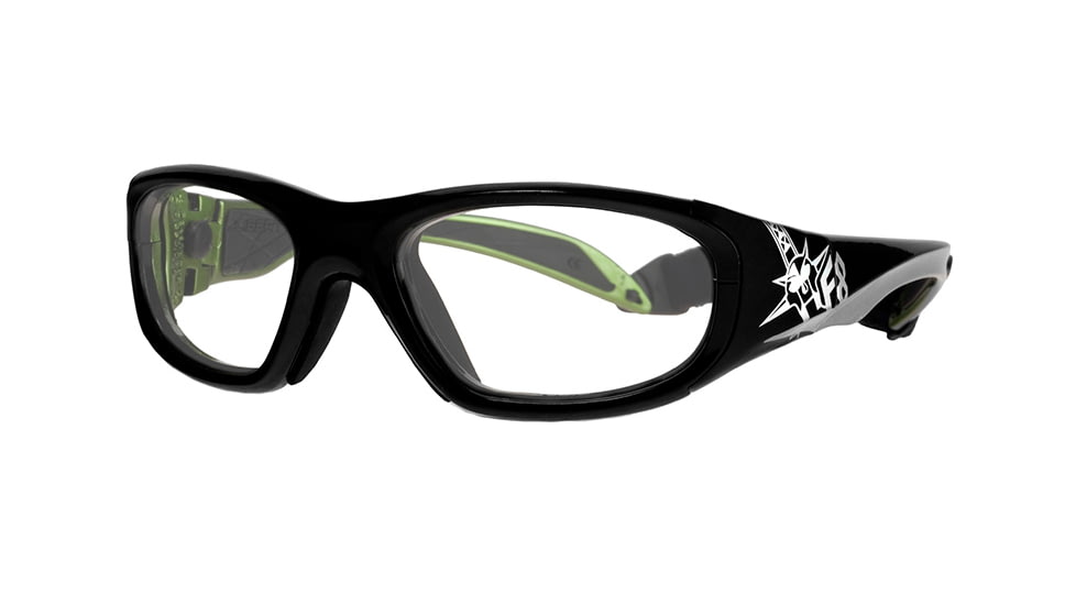 F8 MORPHEUS STREET Protective Eyewear Black Frame,Clear Silver Flash Lens, Boys MORPHSSWRD4817125CSF