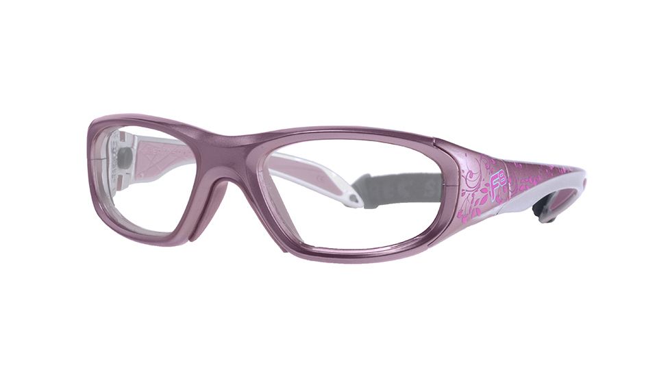 F8 MORPHEUS STREET Protective Eyewear Pink Frame,Clear Silver Flash Lens, Girls MORPHSVINE5117125CSF