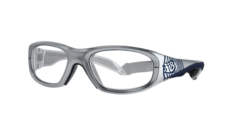F8 MORPHEUS STREETProtective Eyewear Silver Frame,Clear Silver Flash Lens, Boys MORPHSBULL4817125CSF