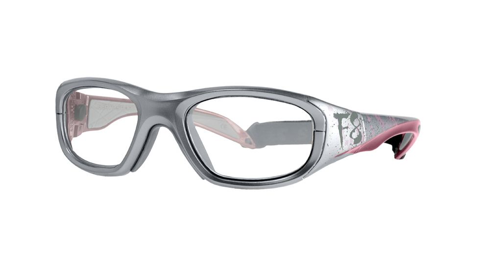 F8 MORPHEUS STREETProtective Eyewear Silver Frame,Clear Silver Flash Lens, Girls MORPHSGRAF4817125CSF