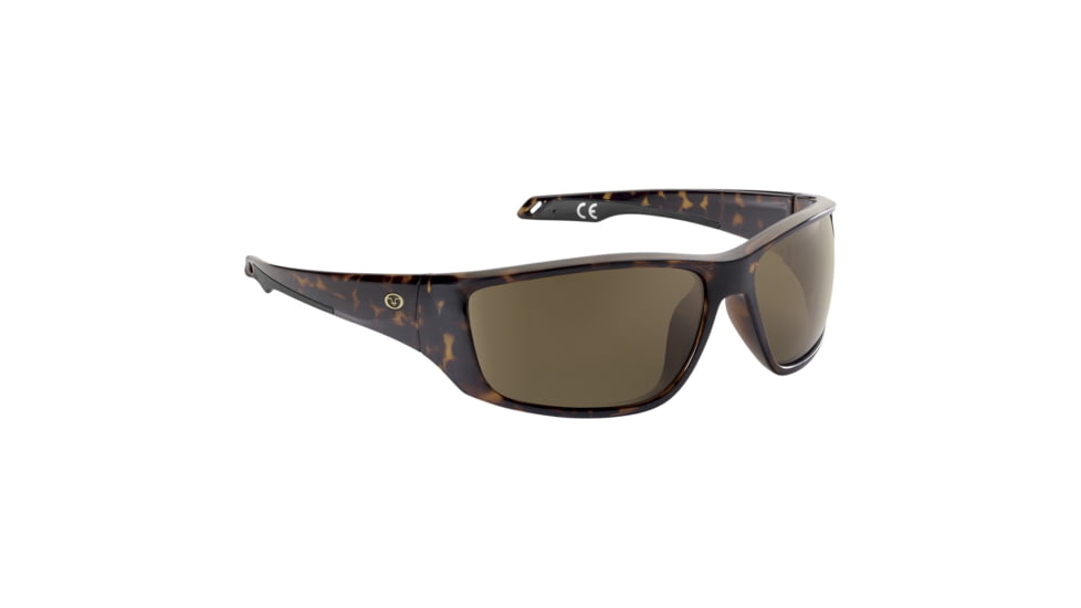 Flying Fisherman 7739TA Carico Sunglasses, Gloss Tortoise Frame Amber Polarized Lens, Medium to Large Fit, 7739TA