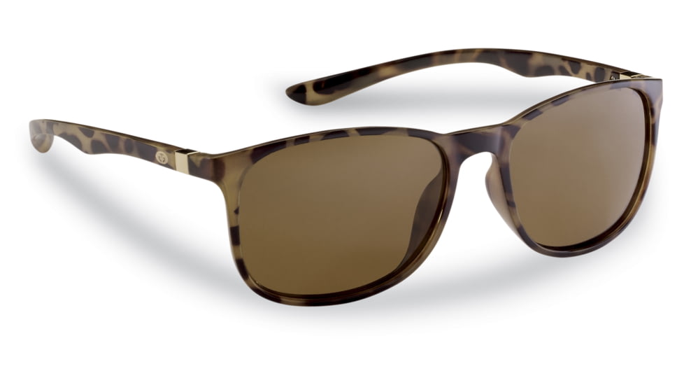 Flying Fisherman 7886TA Una Polarized Sunglasses, Matte Tortoise Frame, Amber Lens, 7886TA