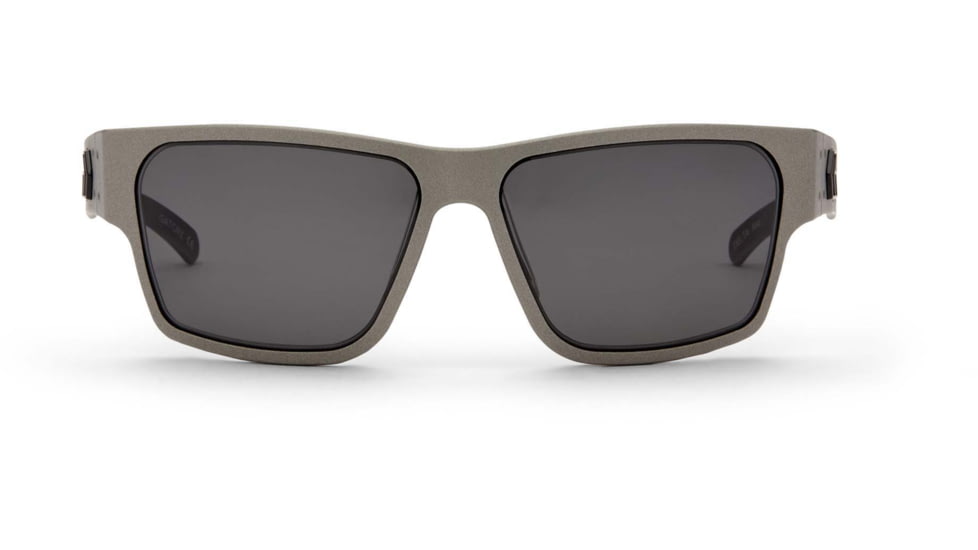 Gatorz Delta M4 Sunglasses, Gun Metal Frame, Smoke Polarized Lens, Matte Black Plug, GZ-05-111