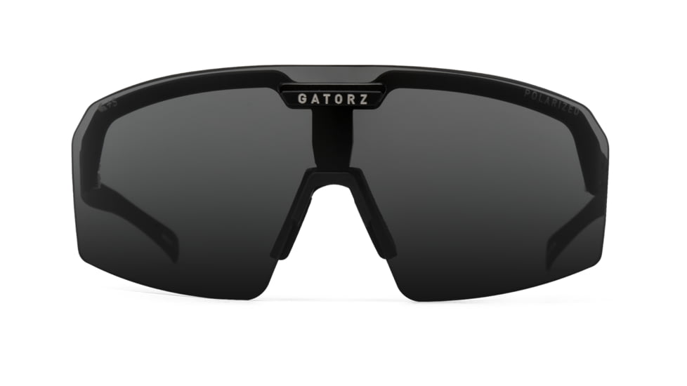 Gatorz Havok Sunglasses, Engraved Logo, Black Frame, Smoke Lens, 841235126413