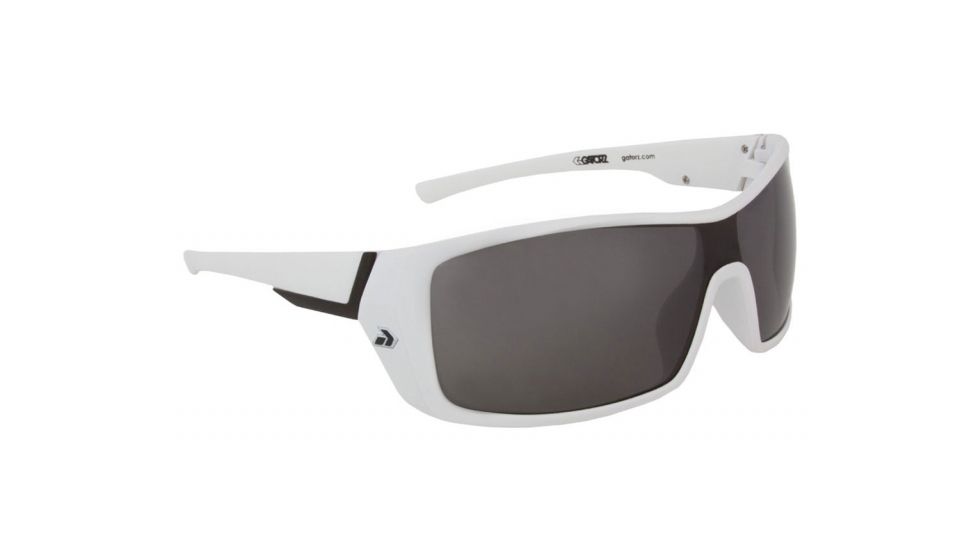 Gatorz Kegmwh01pMwh Kegger Matte White Frame Polarized Grey Lens Sunglasses