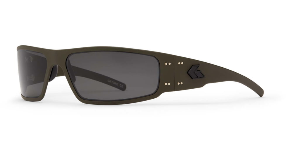 Gatorz Magnum Sunglasses, Asian Fit, Cerakote OD Green Frame, Smoked Polarized Lens, AF-MAGCOG01P