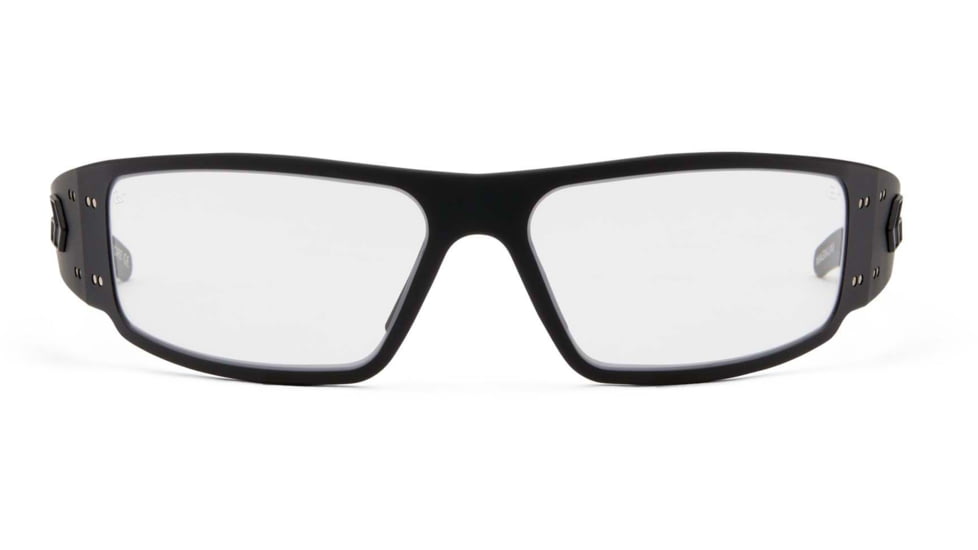 Gatorz Magnum Sunglasses, Milspec Ballistic, Asian Fit, Z87.1, Black Frame, Clear w/ Anti-Fog Lens, AF-MAGZBLK06AMIL
