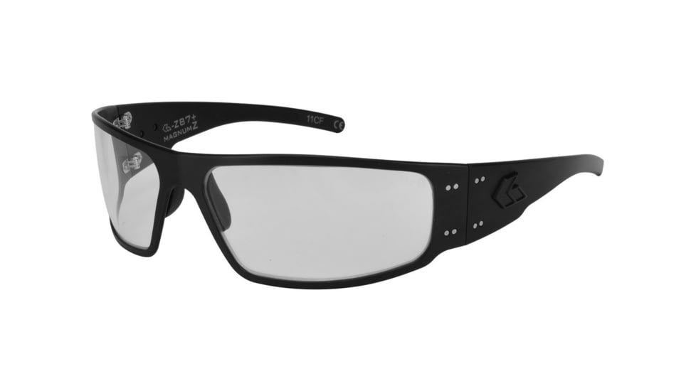 Gatorz Magnum Z Ansi Z87.1 Sunglasses, Matte Black Frame, Inferno Photochromic W/ Anti-Fog Lens, MAGZBLK01TA