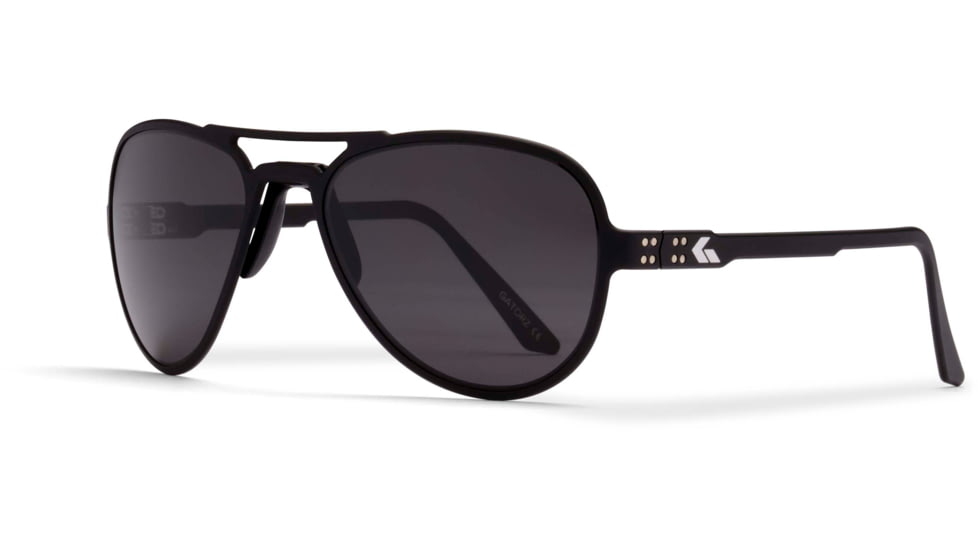 Gatorz Skyhook Sunglasses, Black Frame, Smoke, GZ-09-031