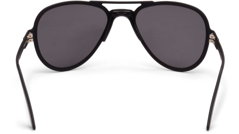 Gatorz Skyhook Sunglasses, Black Frame, Smoke Polarized w/Blue Mirror Lens, GZ-09-022