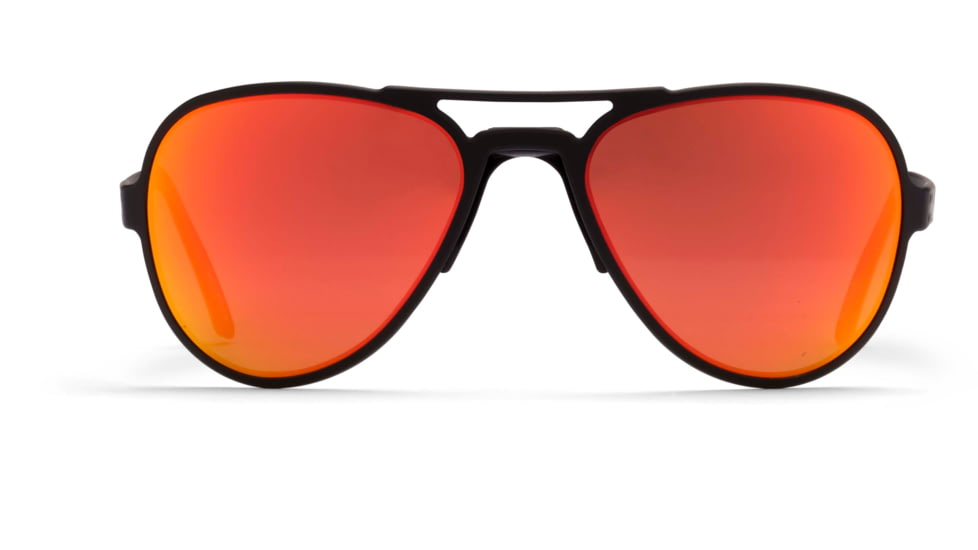 Gatorz Skyhook Sunglasses, Black Frame, Smoke Polarized w/Sunburst Mirror Lens, GZ-09-014