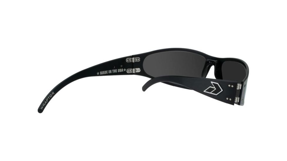 Gatorz Wraptor Sunglasses, Black Frame, Blue Chrome Lens WRABLK08C