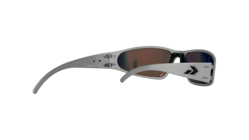 Gatorz Wraptor Sunglasses, Brushed Frame, Sunburst Polarized Lens, WRABRU13P
