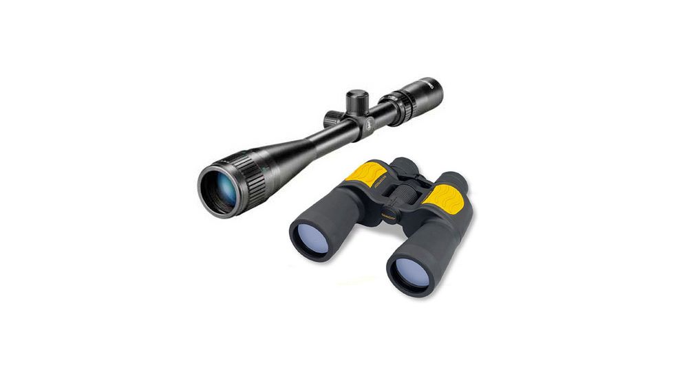 2-PC Tasco Hunting Gift Package - Tasco 7x50 Waterproof Binoculars OS19, Tasco 6-24x42 Rifle Scope