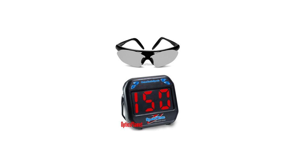 2-PC Tennis Fan Gift Package - SpeedTrac Radar Gun Hands-Free Speed Gun, Bolle Parole Sunglasses with Interchangeable Lenses