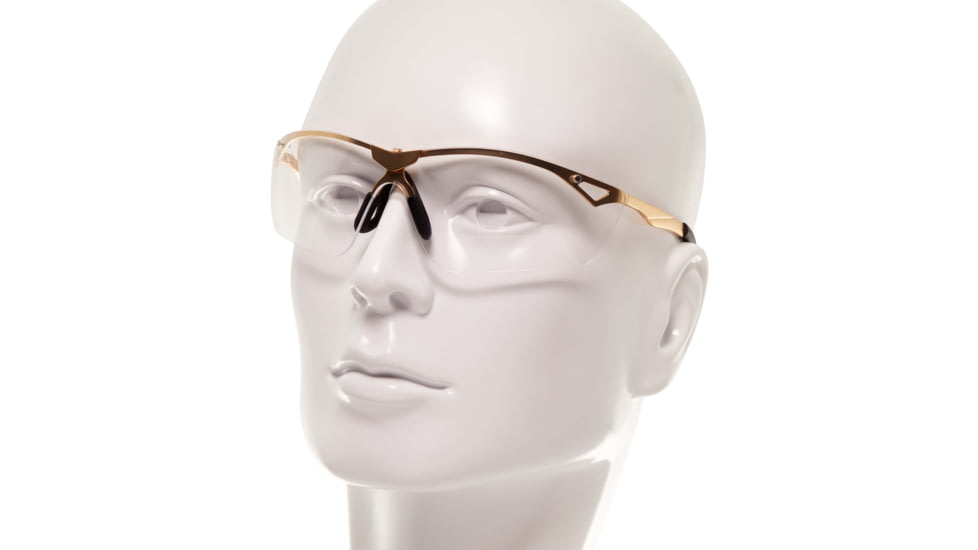 Girls With Guns Afire Protective Shooting Safety Glasses, Gold Frame, Clear Lenses, One Size, 2370