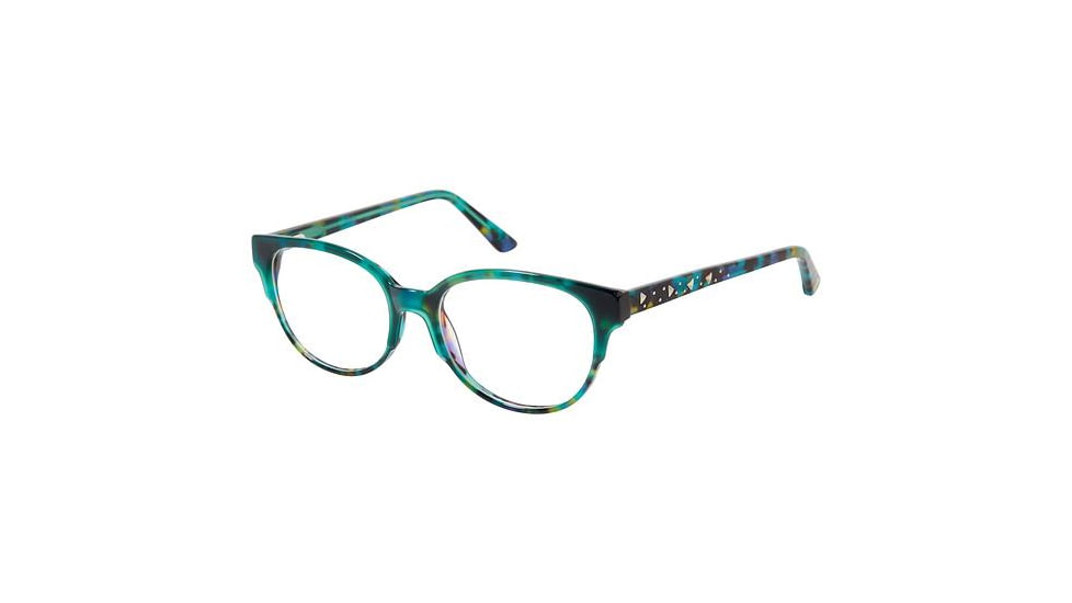 Glamour Editor's Pick 1016 Progressive Prescription Eyeglasses - Frame TEAL / TEAL, Size 52/17mm GL101603