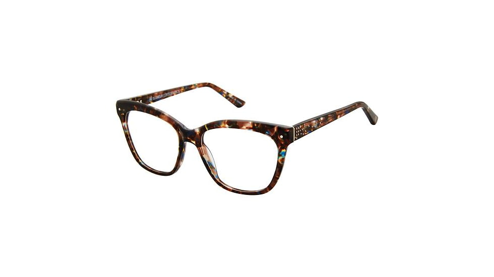 Glamour Editor's Pick GL1000 Bifocal Prescription Eyeglasses - Frame Brown Tortoise, Size 54/17mm GL100001