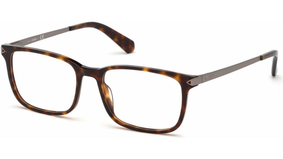 Guess GU1963-F Eyeglass Frames - Dark Havana Frame, Dark Havana Lenses, 54 mm Lens Diameter GU1963-F54052
