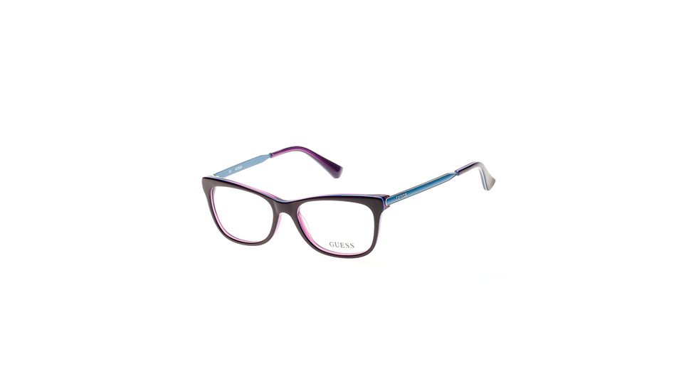 Guess GU2487 Eyeglass Frames - Shiny Violet Frame Color