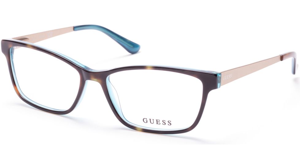 Guess GU2538 Eyeglass Frames - Havana Frame Color
