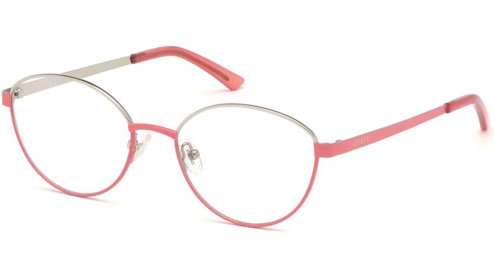 Guess GU3043 Eyeglass Frames - Shiny Pink Frame Color, Shiny Pink Lens Color