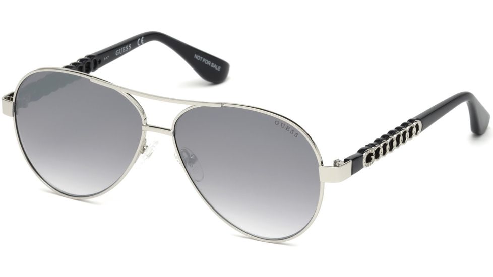 Guess GU7518-S Prescription Sunglasses GU7518-S5810C - Lens Diameter 58 mm, Frame Color Shiny Light Nickeltin