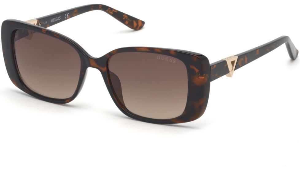 Guess GU7631 Sunglasses - Dark Havana Frame Color, Gradient Brown Lens Color