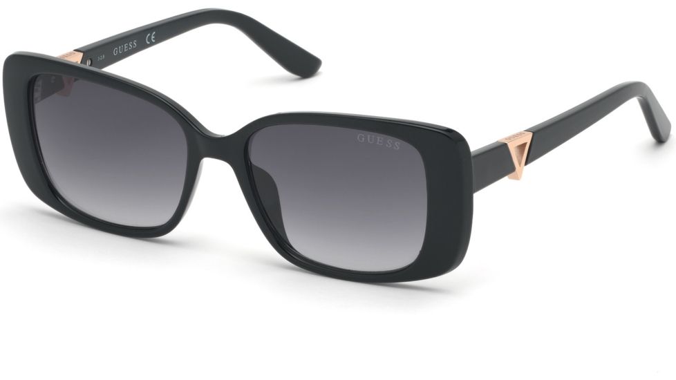Guess GU7631 Sunglasses - Shiny Black Frame Color, Gradient Smoke Lens Color