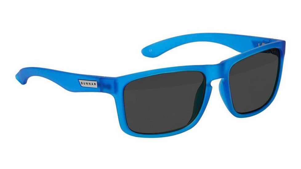 Gunnar Optiks Crossover Intercept Sunglasses, Cobalt Frame, Grey Lens, INT-06407