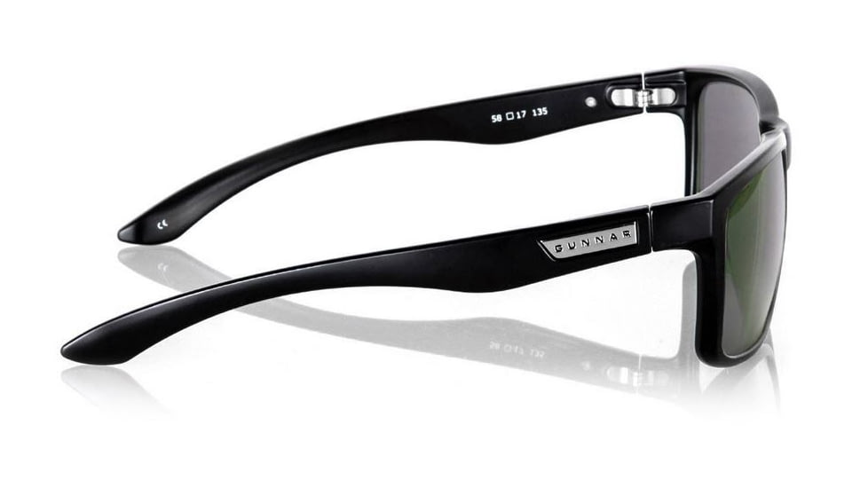 Gunnar Optiks Crossover Intercept Sunglasses, Onyx Frame, Grey Lens, INT-00107