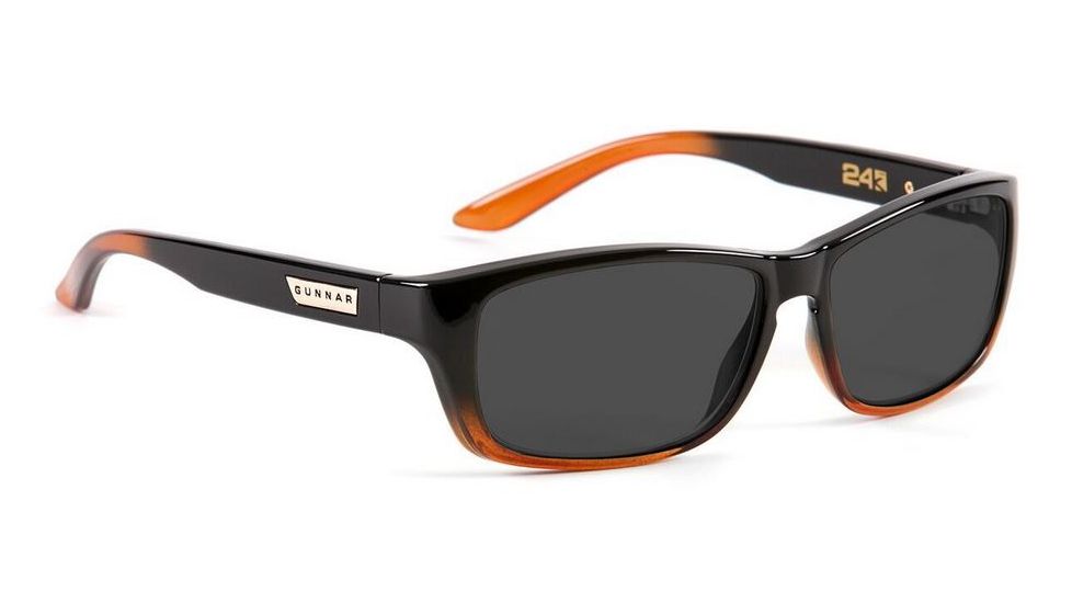 Gunnar Optiks Crossover Micron 24K Sunglasses, Dark Ale Frame, Grey Lens, MIC-07007