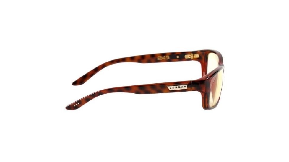Gunnar Optiks Crossover Micron 24K Sunglasses, Tortoise Frame, Amber Lens, MIC-02301