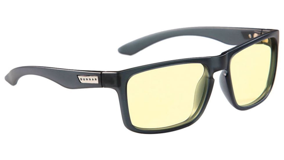 Gunnar Optiks Intercept Nylon Polymer Sunglasses, Smoke Frame/Amber Lens INT-06701