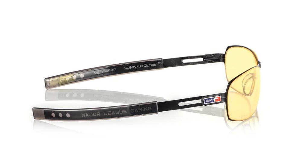 Gunnar Optiks MLG Phantom Full Rim Advanced Video Gaming Glasses, Gloss Onyx Frame Finish, Gloss Onyx, Full Rim PHA-00101