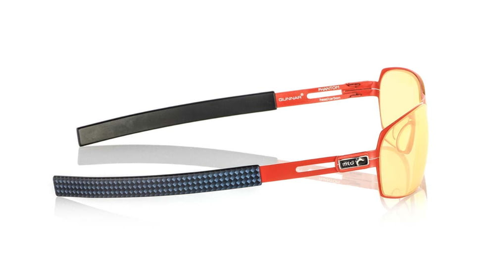 Gunnar Optiks MLG Phantom Full Rim Advanced Video Gaming Glasses, Heat/Carbon Frame Finish, Heat/Carbon, Full Rim PHA-05601