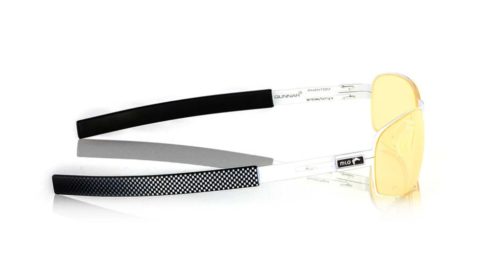 Gunnar Optiks MLG Phantom Full Rim Advanced Video Gaming Glasses, Snow/Onyx Frame Finish, Snow/Onyx, Full Rim PHA-04201