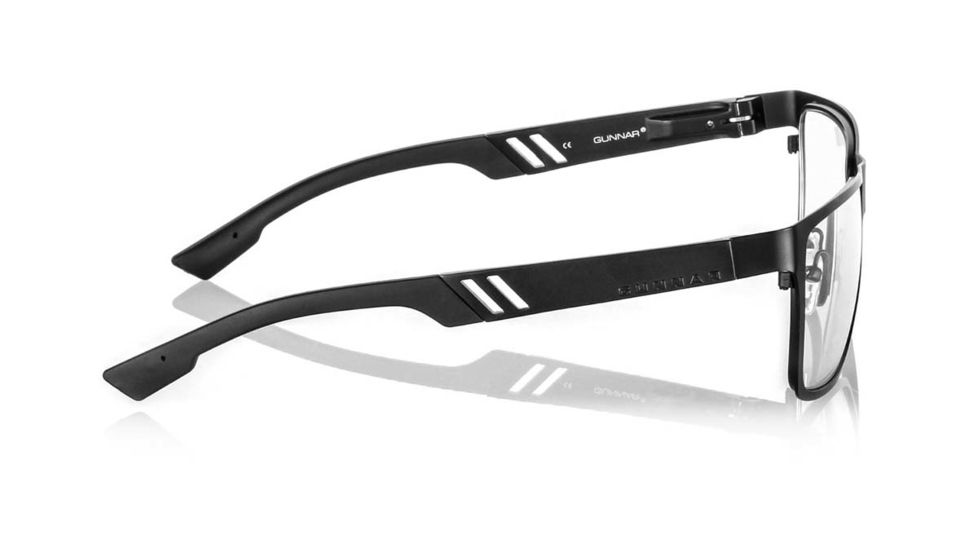 Gunnar Optiks Vinyl Full Rim Color Enhanced Computer Glasses, Onyx Frame Finish, Onyx, Full Rim VIN-00103