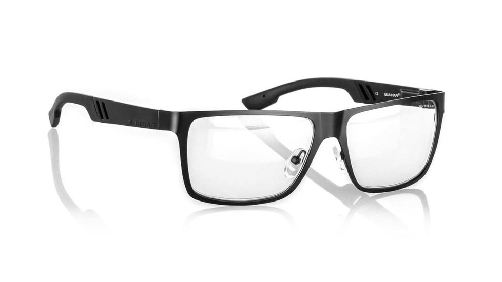Gunnar Optiks Vinyl Full Rim Color Enhanced Computer Glasses, Onyx Frame Finish, Onyx, Full Rim VIN-00103
