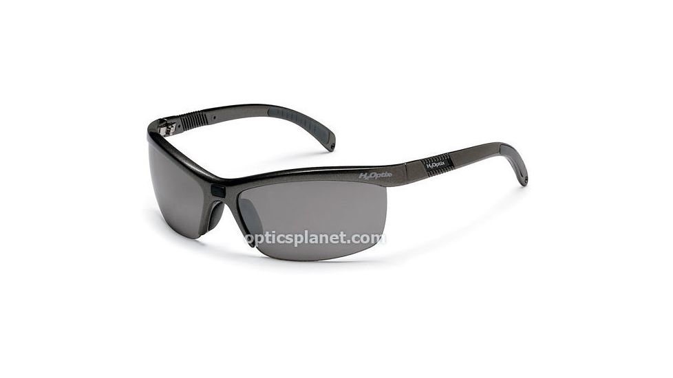 H2Optix Tarpon Sunglasses Polarized Grey Gradient Silver Lens, Metallic Grey Frame H98400 by Bolle 50% OFF