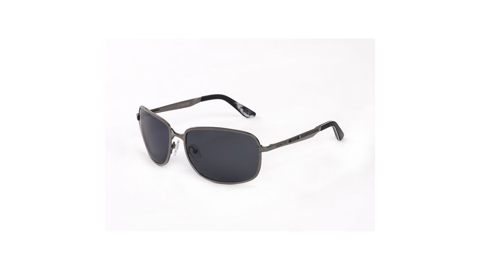 Hang Ten Gold Airstreamer Sunglasses, Shiny Gun/Smoke Lens 4002414