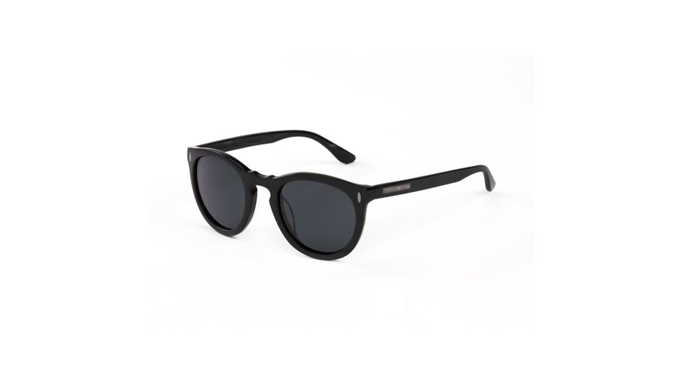 Hang Ten Gold The Dandy Sunglasses, Metallic Black/Grey Lens 4002422