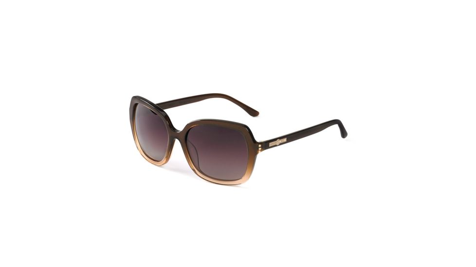 Hang Ten Gold The Laguna Sunglasses, Brown Stardust/Gradient Brown Lens 4002418