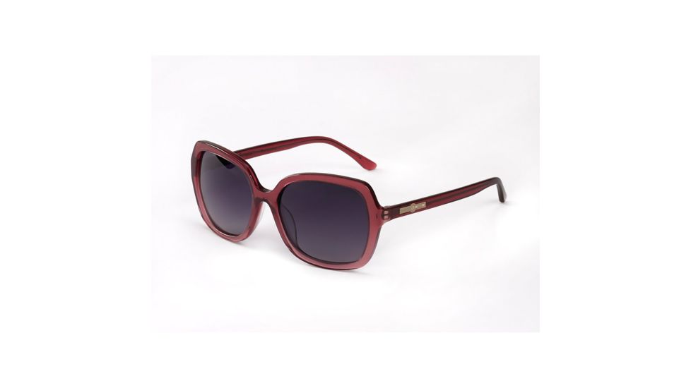 Hang Ten Gold The Laguna Sunglasses, Burgundy Stardust/Smoke Lens 4002419