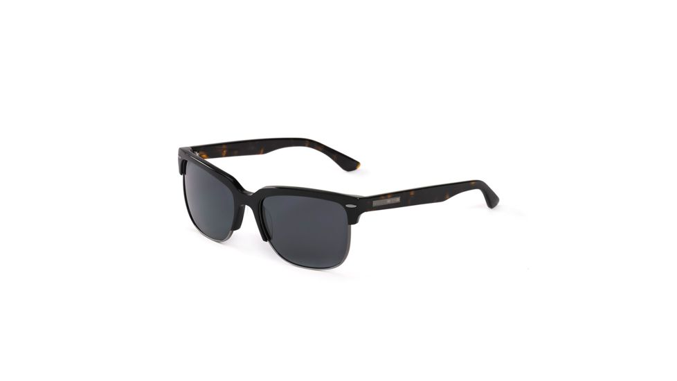 Hang Ten Gold The LAX Sunglasses, Shiny Gun Black/Smoke Lens 4002401