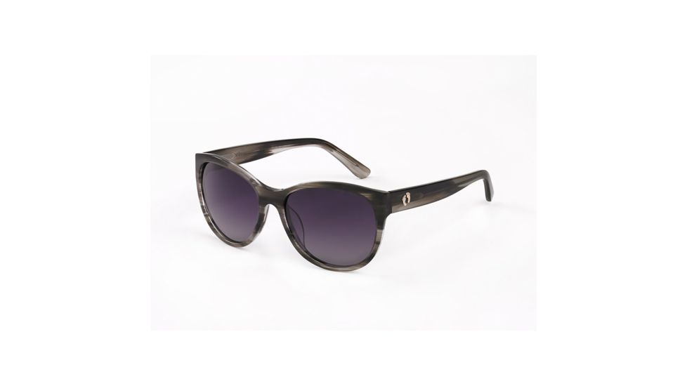 Hang Ten Gold The Pier Couture Sunglasses, Grey Horn/Gradient Smoke Lens 4002438