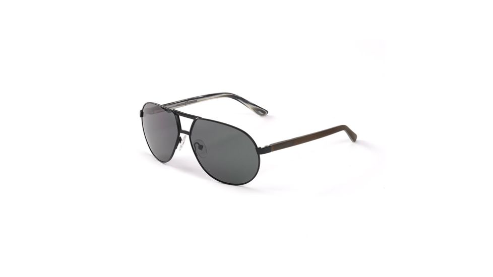 Hang Ten Gold The VHS Sunglasses, Shiny Gun/Grey Lens 4002411
